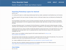Tablet Screenshot of greybeardedgeek.net